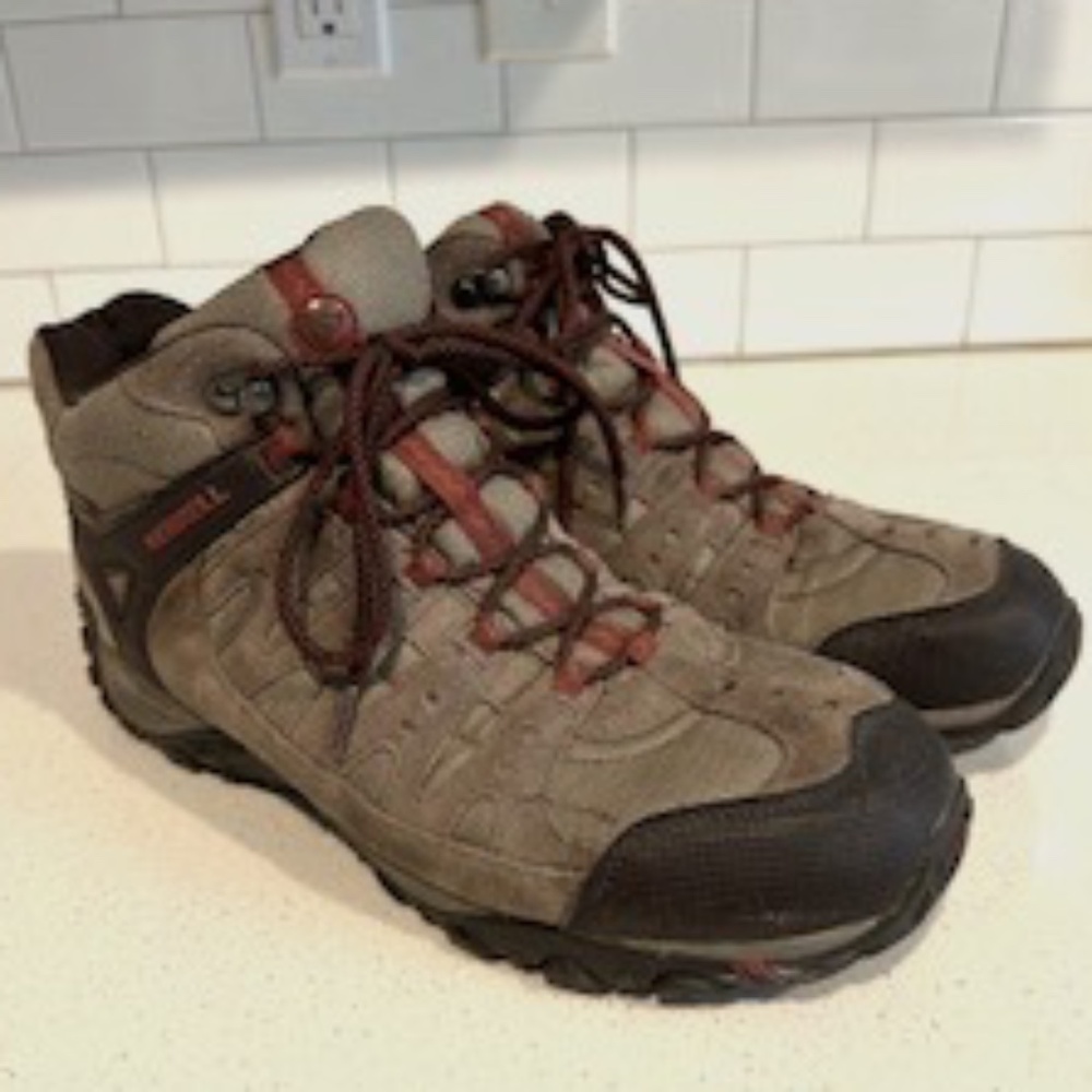 Men's Merrell Air Cushioned Hiking Boots - 12